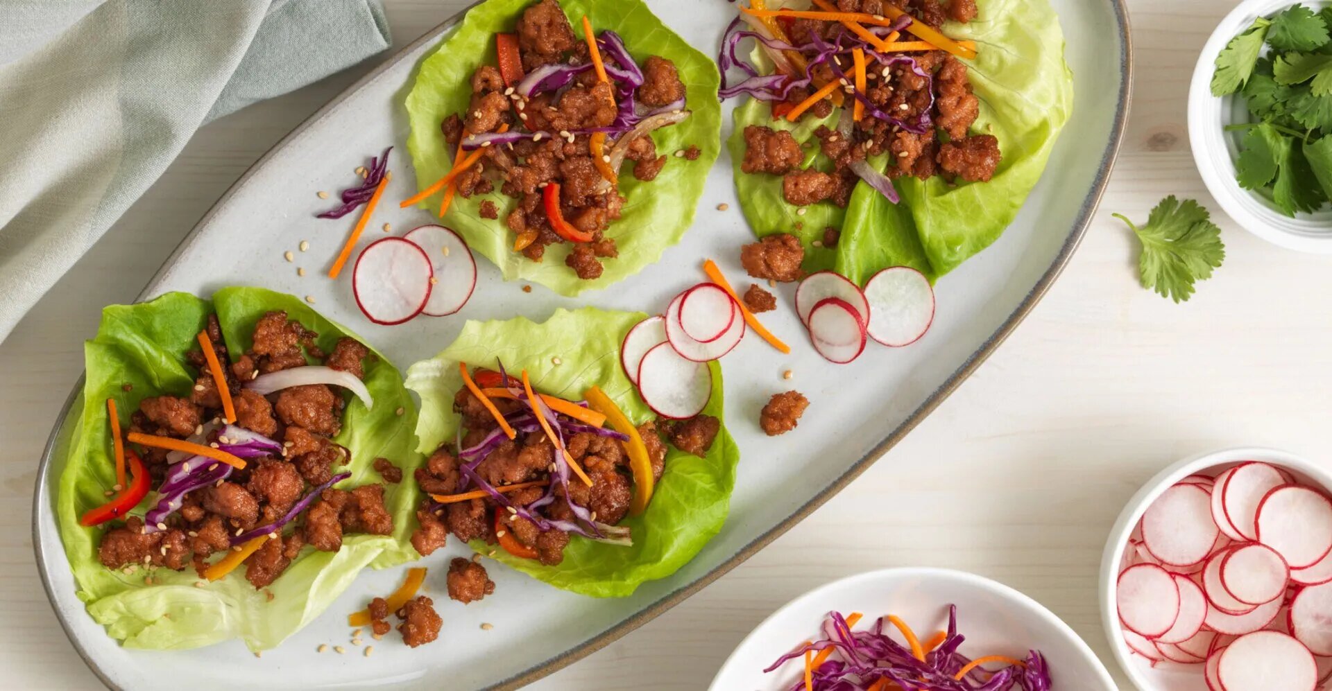 Thai Style Lettuce Wraps Thai Style Lettuce Wraps
